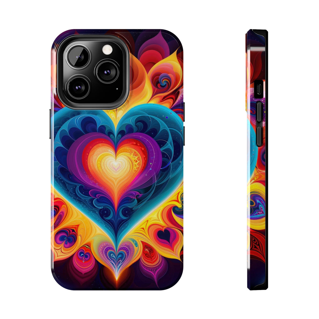 Cosmic Vibrant Heart - Tough Phone Case - Phone Case - g(0D·IO) - iPhone 13 Pro - -