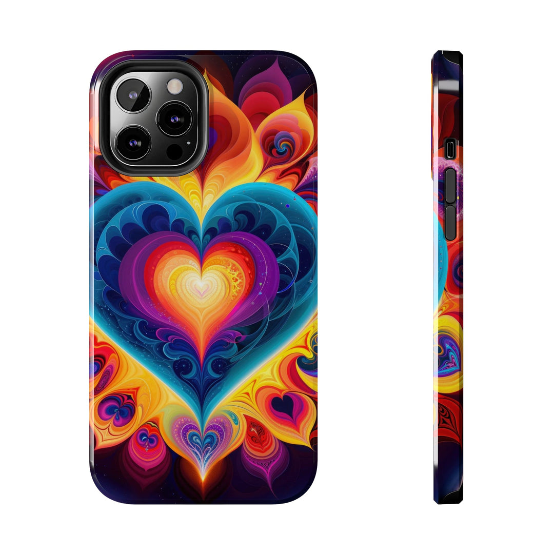 Cosmic Vibrant Heart - Tough Phone Case - Phone Case - g(0D·IO) - iPhone 12 Pro Max - -