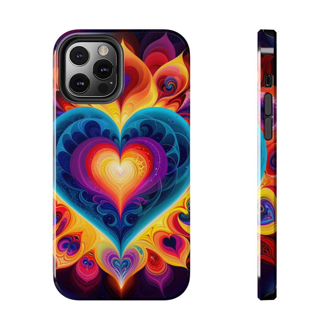 Cosmic Vibrant Heart - Tough Phone Case - Phone Case - g(0D·IO) - iPhone 12 Pro - -