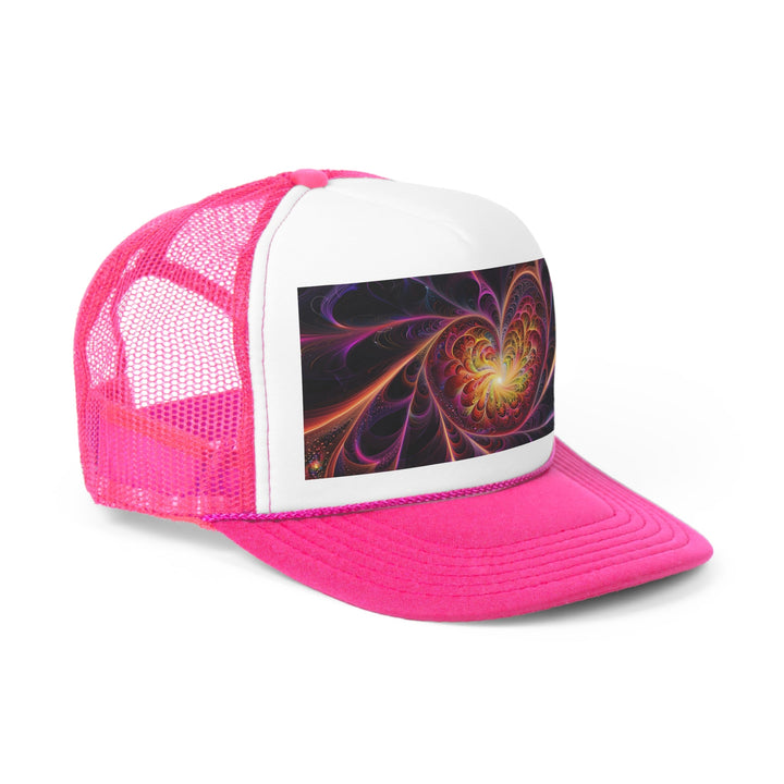 Cosmic Vibrant Heart - Trucker Hat - Hats - g(0D·IO) - Pink - One size -