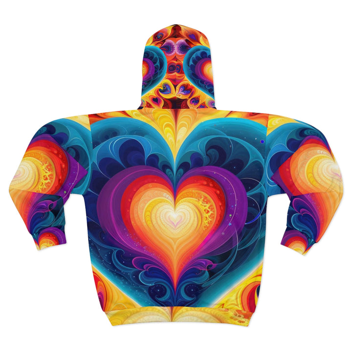 Cosmic Vibrant Heart - Unisex Zip Hoodie - All Over Prints - g(0D·IO) - XS - -