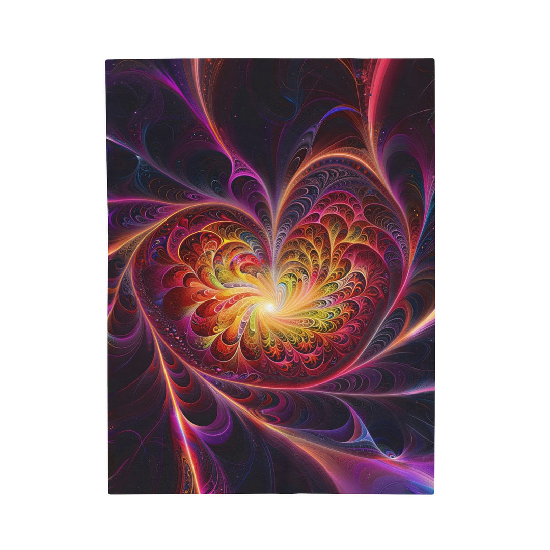 Cosmic Vibrant Heart - Velveteen Plush Blanket - All Over Prints - g(0D·IO) - 30" × 40" - -