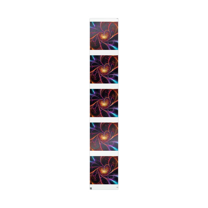 Cosmic Vibrant Heart - Wrapping Paper - Home Decor - g(0D·IO) - 30" x 180" - Glossy -
