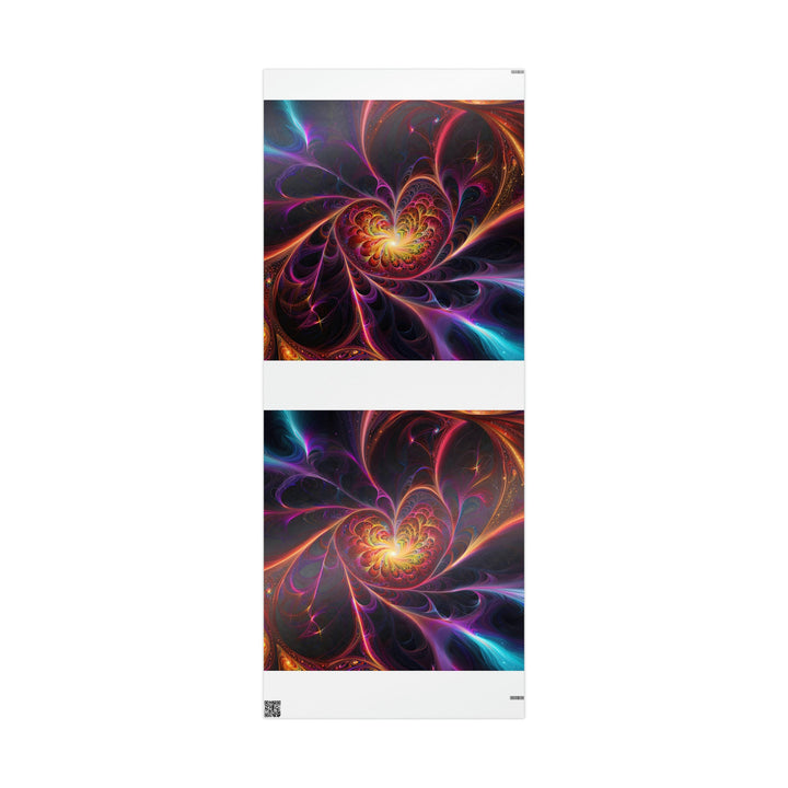 Cosmic Vibrant Heart - Wrapping Paper - Home Decor - g(0D·IO) - 30'' x 72'' - Glossy -