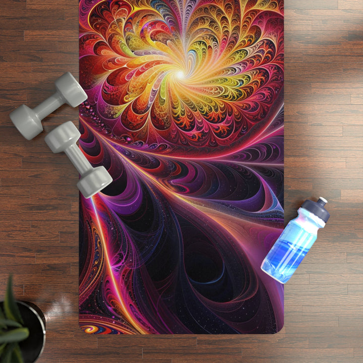 Cosmic Vibrant Heart - Yoga Mat - Home Decor - g(0D·IO) - 24” x 68” - -