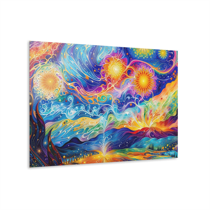 Cosmic Vibrant Landscape - Acrylic Prints (French Cleat Hanging) - Home Decor - g(0D·IO) - 36" x 24" (Horizontal) - 0.25'' -