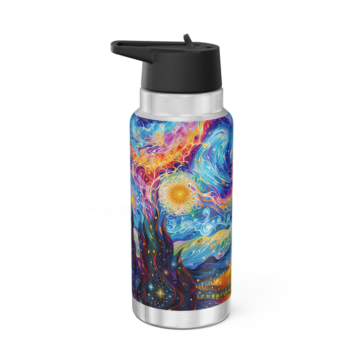 Cosmic Vibrant Landscape - Gator Tumbler 32oz - Mug - g(0D·IO) - Silver - 32oz -