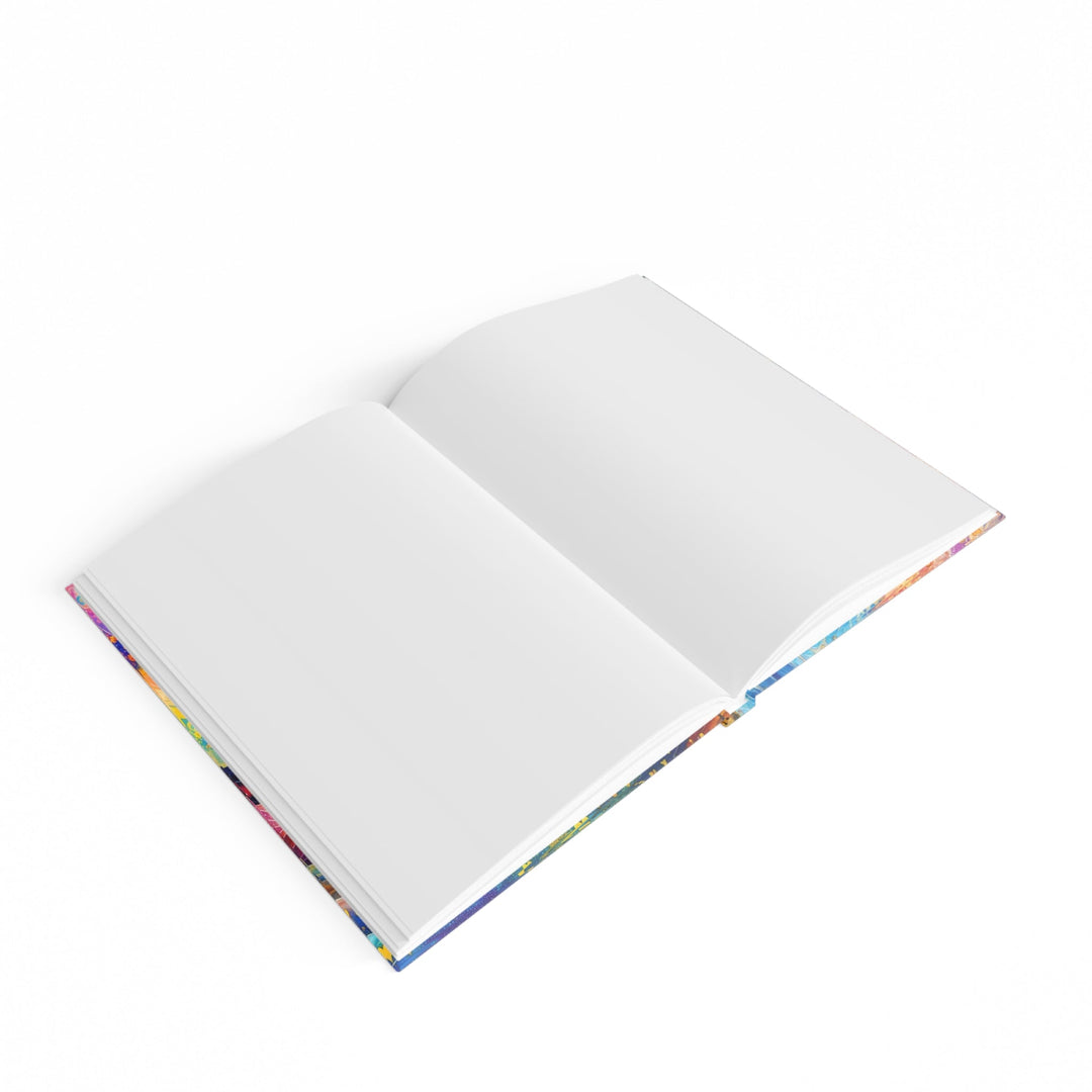 Cosmic Vibrant Landscape - Hard Backed Journal - Paper products - g(0D·IO) - Graph - A5 - White