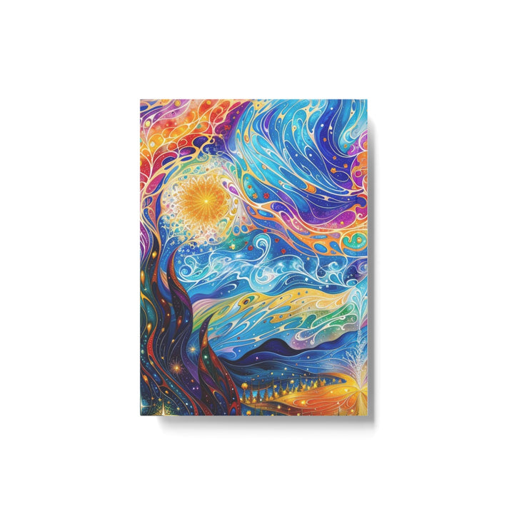 Cosmic Vibrant Landscape - Hard Backed Journal - Paper products - g(0D·IO) - Graph - A5 - White