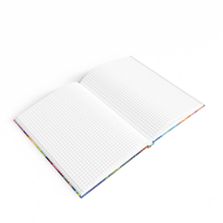 Cosmic Vibrant Landscape - Hard Backed Journal - Paper products - g(0D·IO) - Graph - A5 - White