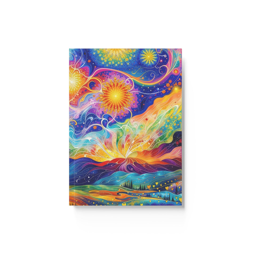 Cosmic Vibrant Landscape - Hard Backed Journal - Paper products - g(0D·IO) - Graph - A5 - White