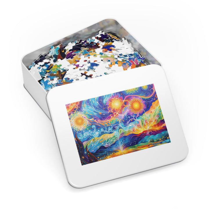 Cosmic Vibrant Landscape - Jigsaw Puzzle (100, 252, 500, 1000 pieces) - Puzzle - g(0D·IO) - 29.25" × 19.75" (1000 pcs) - -