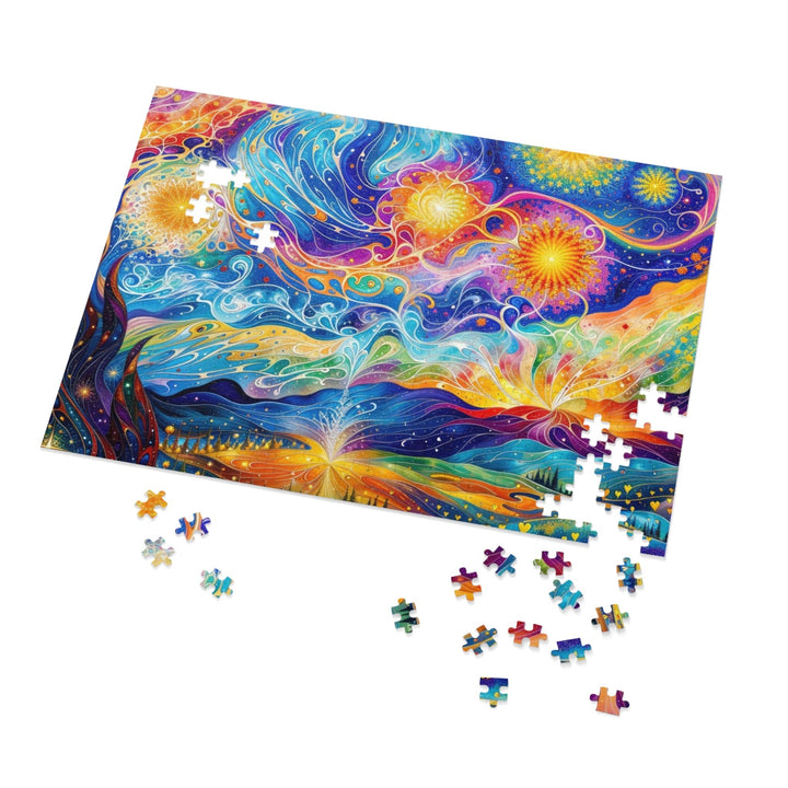 Cosmic Vibrant Landscape - Jigsaw Puzzle (100, 252, 500, 1000 pieces) - Puzzle - g(0D·IO) - 29.25" × 19.75" (1000 pcs) - -