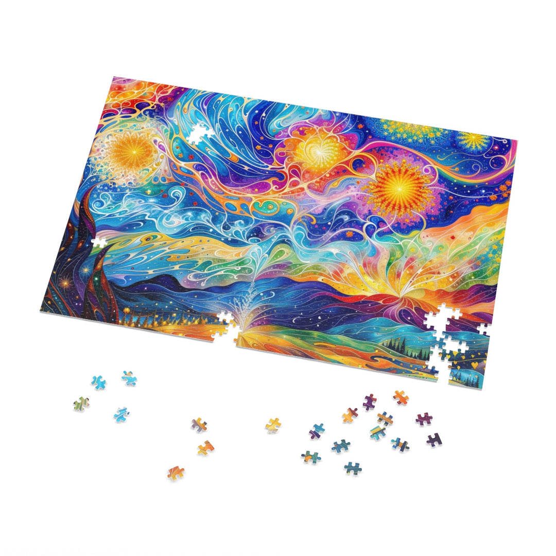 Cosmic Vibrant Landscape - Jigsaw Puzzle (100, 252, 500, 1000 pieces) - Puzzle - g(0D·IO) - 29.25" × 19.75" (1000 pcs) - -