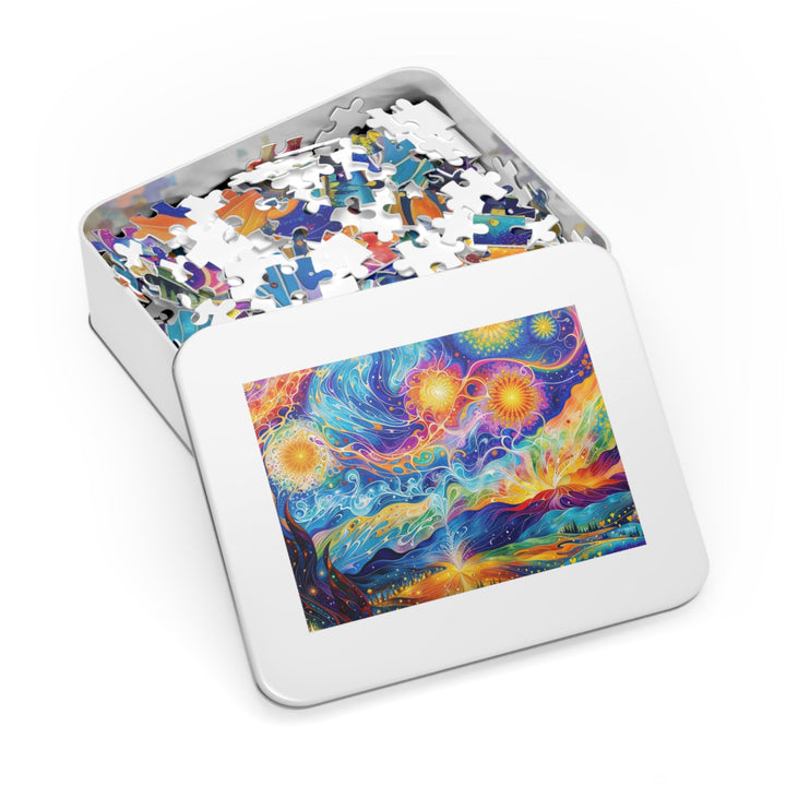 Cosmic Vibrant Landscape - Jigsaw Puzzle (100, 252, 500, 1000 pieces) - Puzzle - g(0D·IO) - 29.25" × 19.75" (1000 pcs) - -