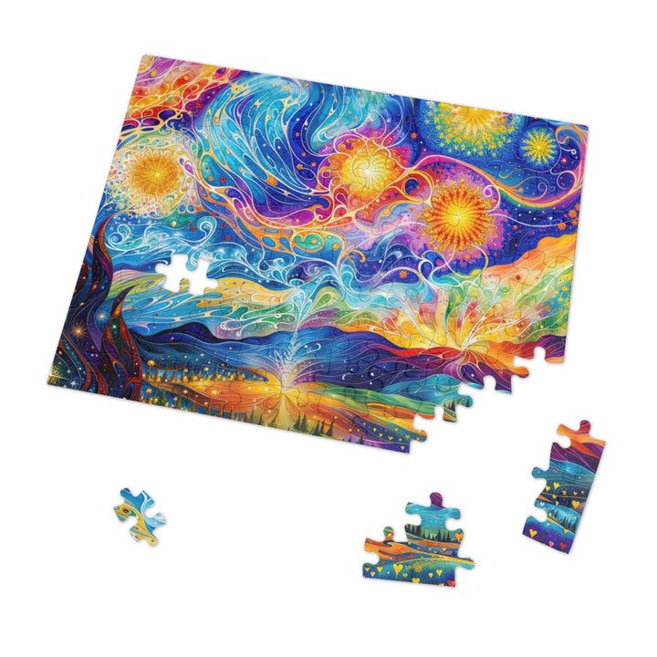 Cosmic Vibrant Landscape - Jigsaw Puzzle (100, 252, 500, 1000 pieces) - Puzzle - g(0D·IO) - 29.25" × 19.75" (1000 pcs) - -