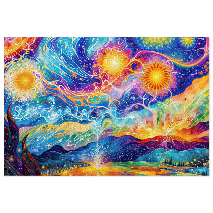 Cosmic Vibrant Landscape - Jigsaw Puzzle (100, 252, 500, 1000 pieces) - Puzzle - g(0D·IO) - 29.25" × 19.75" (1000 pcs) - -