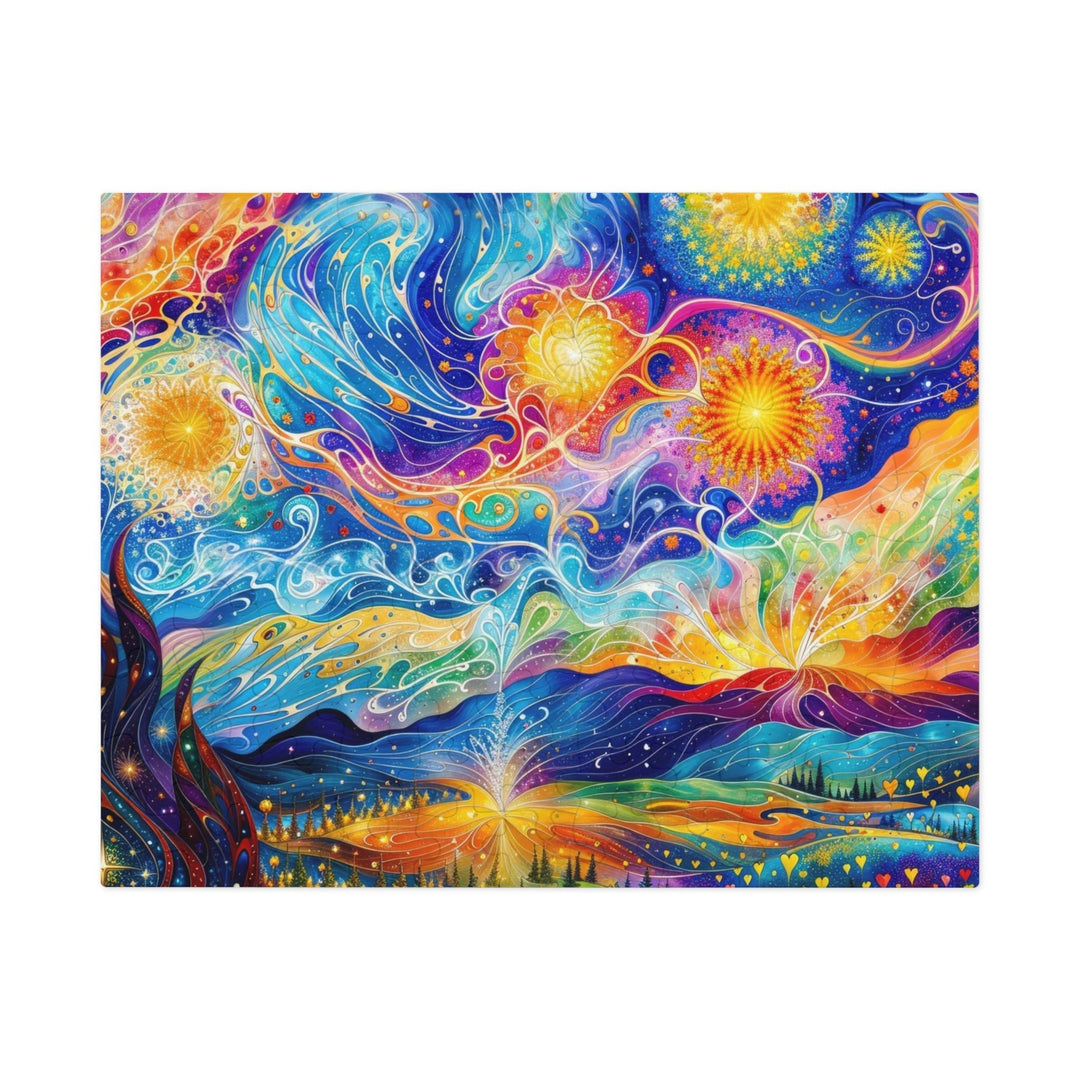 Cosmic Vibrant Landscape - Jigsaw Puzzle (100, 252, 500, 1000 pieces) - Puzzle - g(0D·IO) - 9.6" × 8" (110 pcs) - -