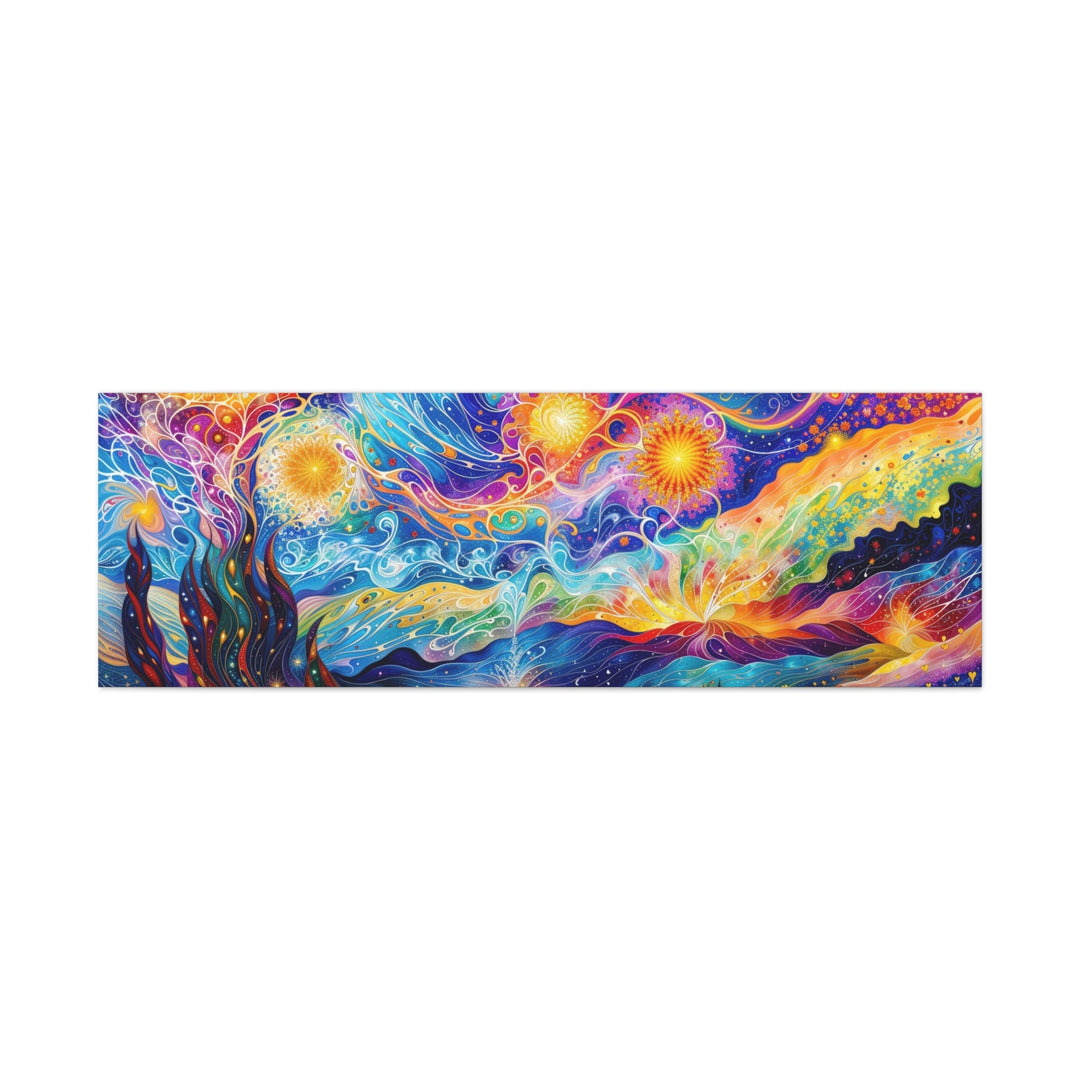 Cosmic Vibrant Landscape - Matte Canvas Print 1.25" - Canvas - g(0D·IO) - 60" x 20" (Horizontal) - 1.25" -