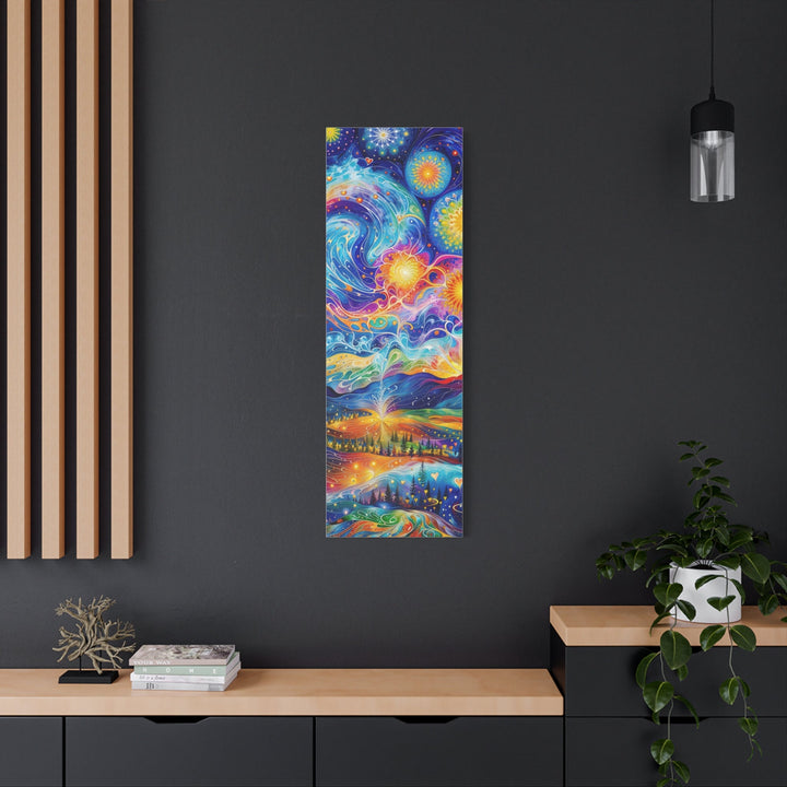 Cosmic Vibrant Landscape - Matte Canvas Print 1.25" - Canvas - g(0D·IO) - 36" x 36" - 1.25" -