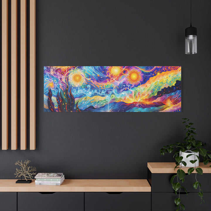 Cosmic Vibrant Landscape - Matte Canvas Print 1.25" - Canvas - g(0D·IO) - 36" x 36" - 1.25" -