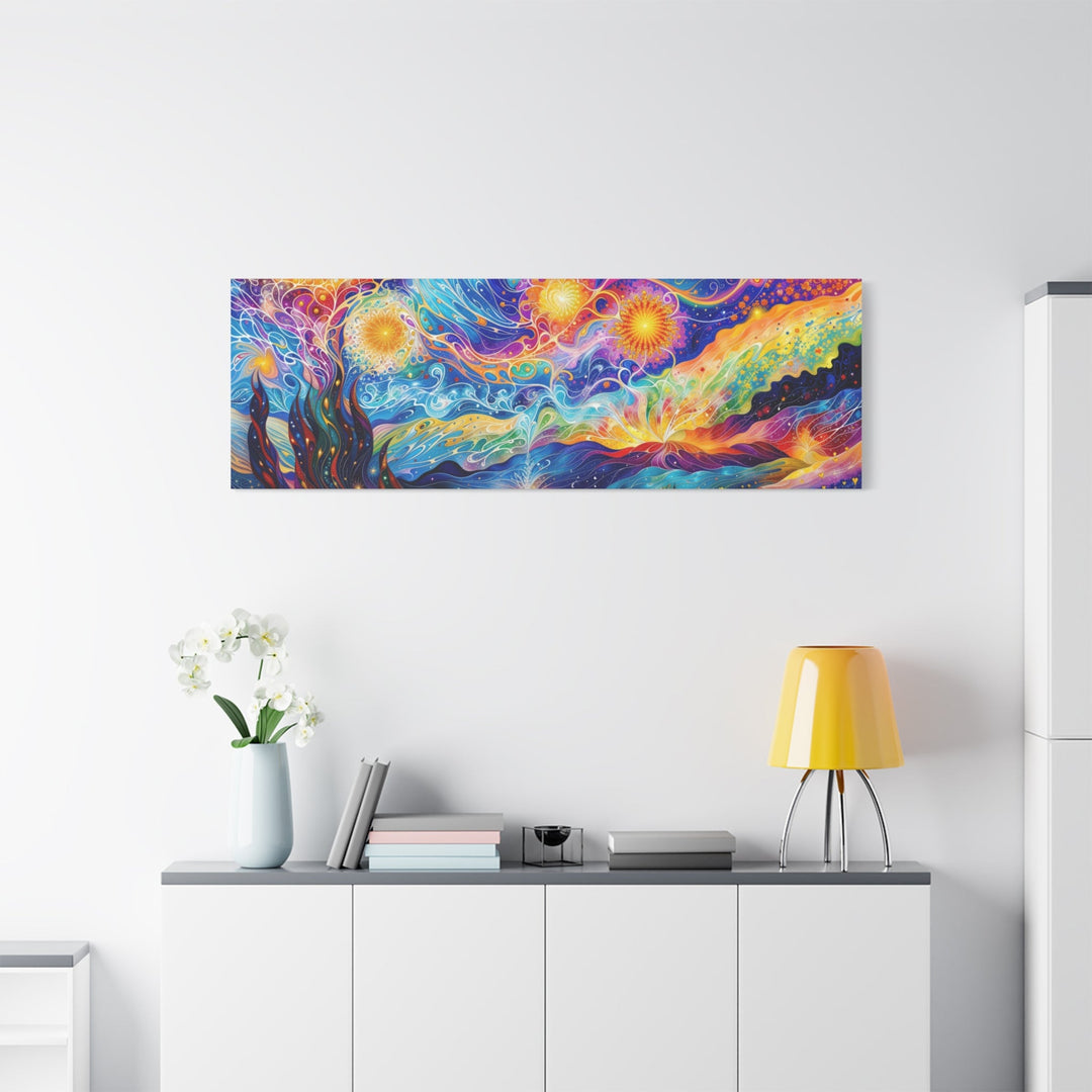 Cosmic Vibrant Landscape - Matte Canvas Print 1.25" - Canvas - g(0D·IO) - 36" x 36" - 1.25" -