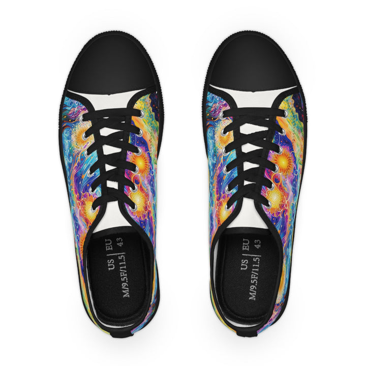 Cosmic Vibrant Landscape - Men's Lowtop Sneakers - Shoes - g(0D·IO) - US 5 - Black sole -