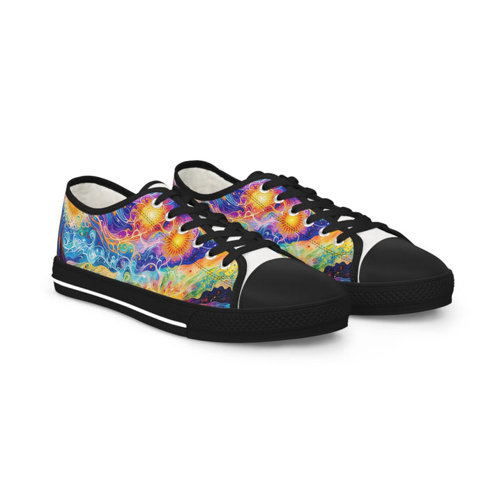 Cosmic Vibrant Landscape - Men's Lowtop Sneakers - Shoes - g(0D·IO) - US 5 - Black sole -