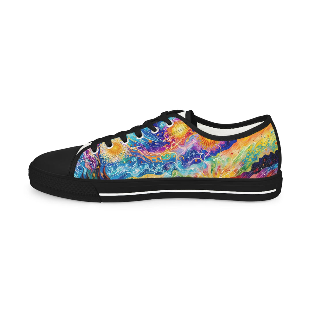 Cosmic Vibrant Landscape - Men's Lowtop Sneakers - Shoes - g(0D·IO) - US 5 - Black sole -