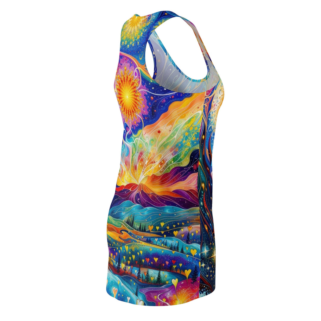 Cosmic Vibrant Landscape - Racerback Dress - All Over Prints - g(0D·IO) - XS - -