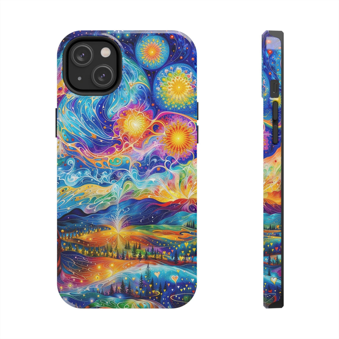 Cosmic Vibrant Landscape - Tough Phone Case - Phone Case - g(0D·IO) - iPhone 14 Plus - -