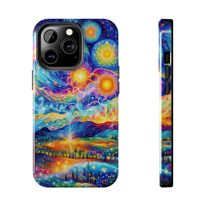 Cosmic Vibrant Landscape - Tough Phone Case - Phone Case - g(0D·IO) - iPhone 13 Pro - -