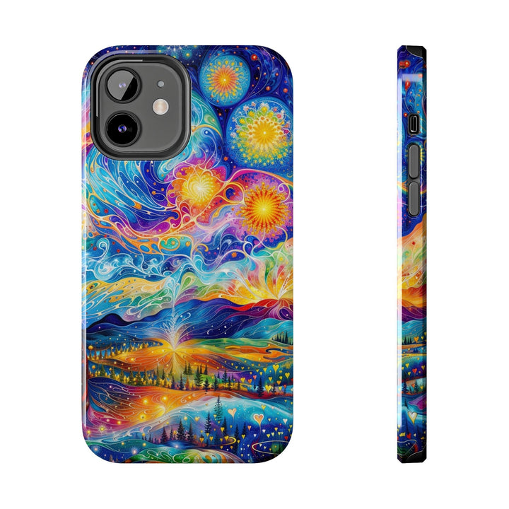 Cosmic Vibrant Landscape - Tough Phone Case - Phone Case - g(0D·IO) - iPhone 12 - -