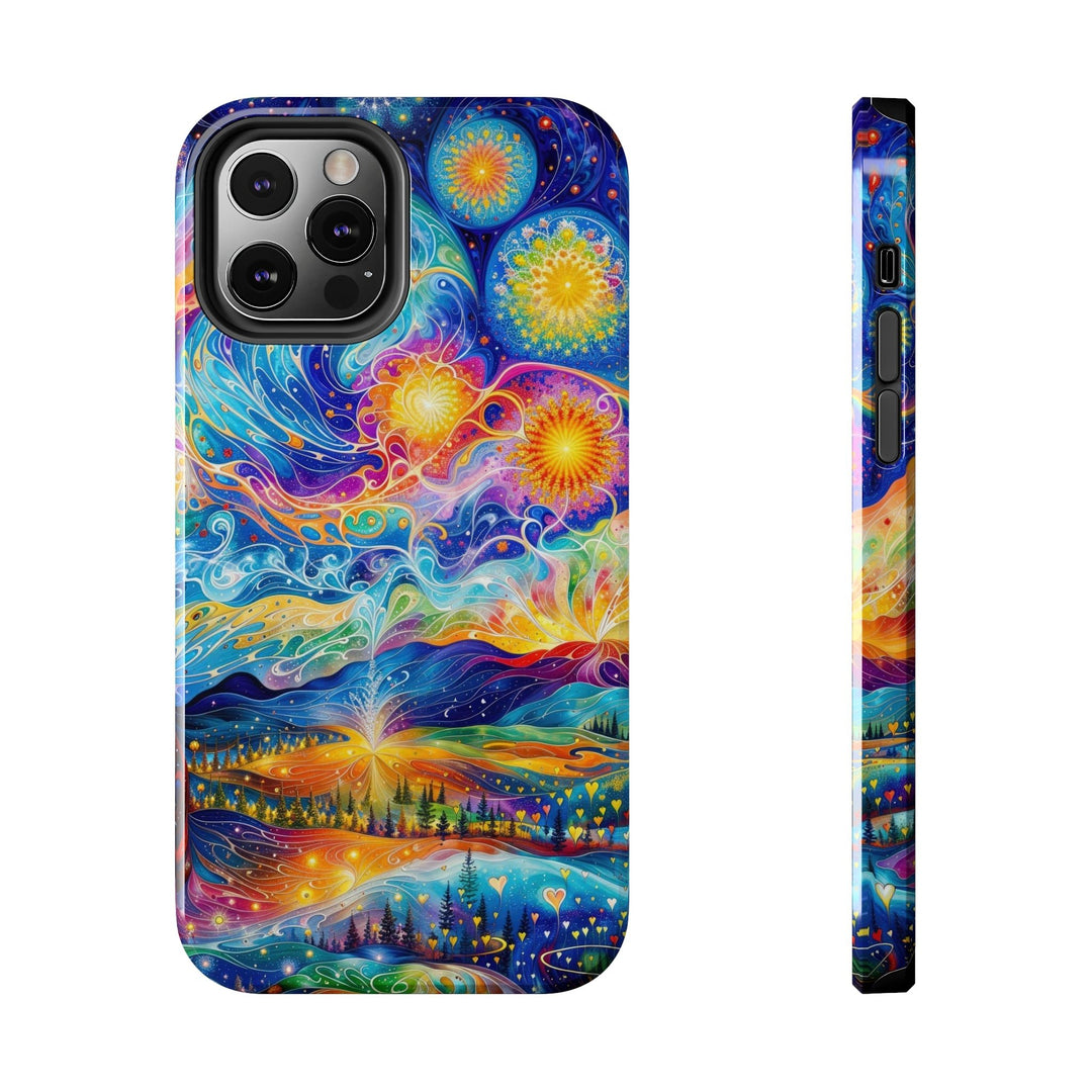 Cosmic Vibrant Landscape - Tough Phone Case - Phone Case - g(0D·IO) - iPhone 12 Pro - -