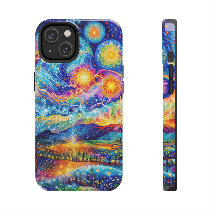 Cosmic Vibrant Landscape - Tough Phone Case - Phone Case - g(0D·IO) - iPhone 14 - -