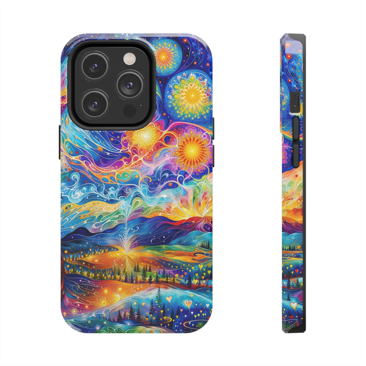 Cosmic Vibrant Landscape - Tough Phone Case - Phone Case - g(0D·IO) - iPhone 14 Pro - -