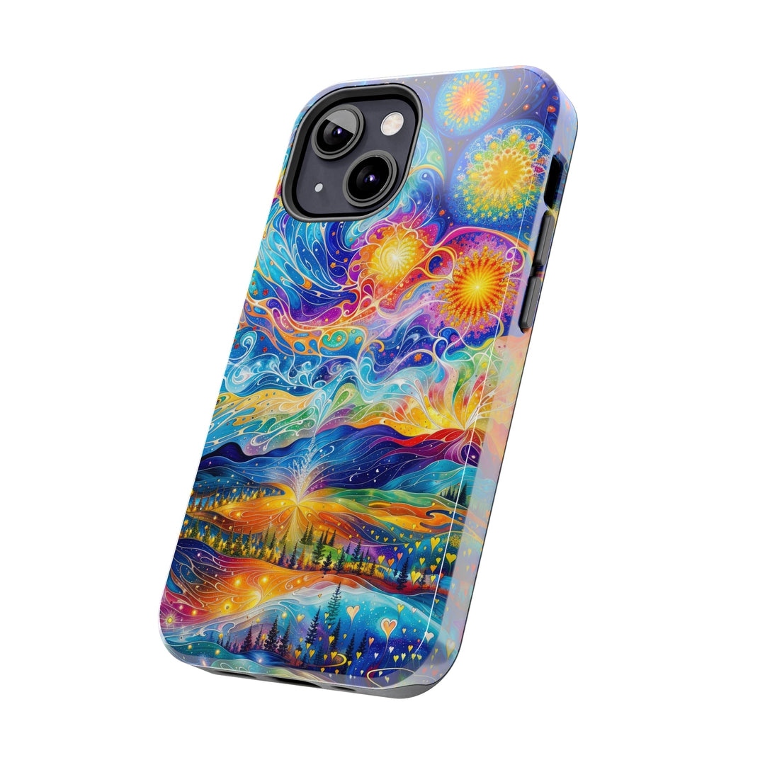 Cosmic Vibrant Landscape - Tough Phone Case - Phone Case - g(0D·IO) - iPhone 13 Mini - -