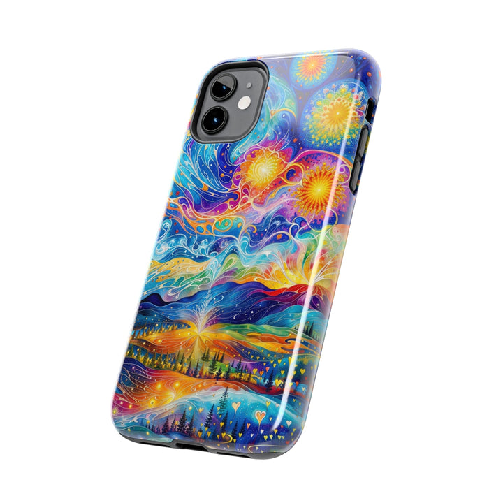 Cosmic Vibrant Landscape - Tough Phone Case - Phone Case - g(0D·IO) - iPhone 13 Mini - -