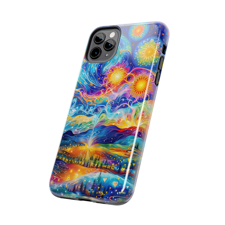 Cosmic Vibrant Landscape - Tough Phone Case - Phone Case - g(0D·IO) - iPhone 13 Mini - -