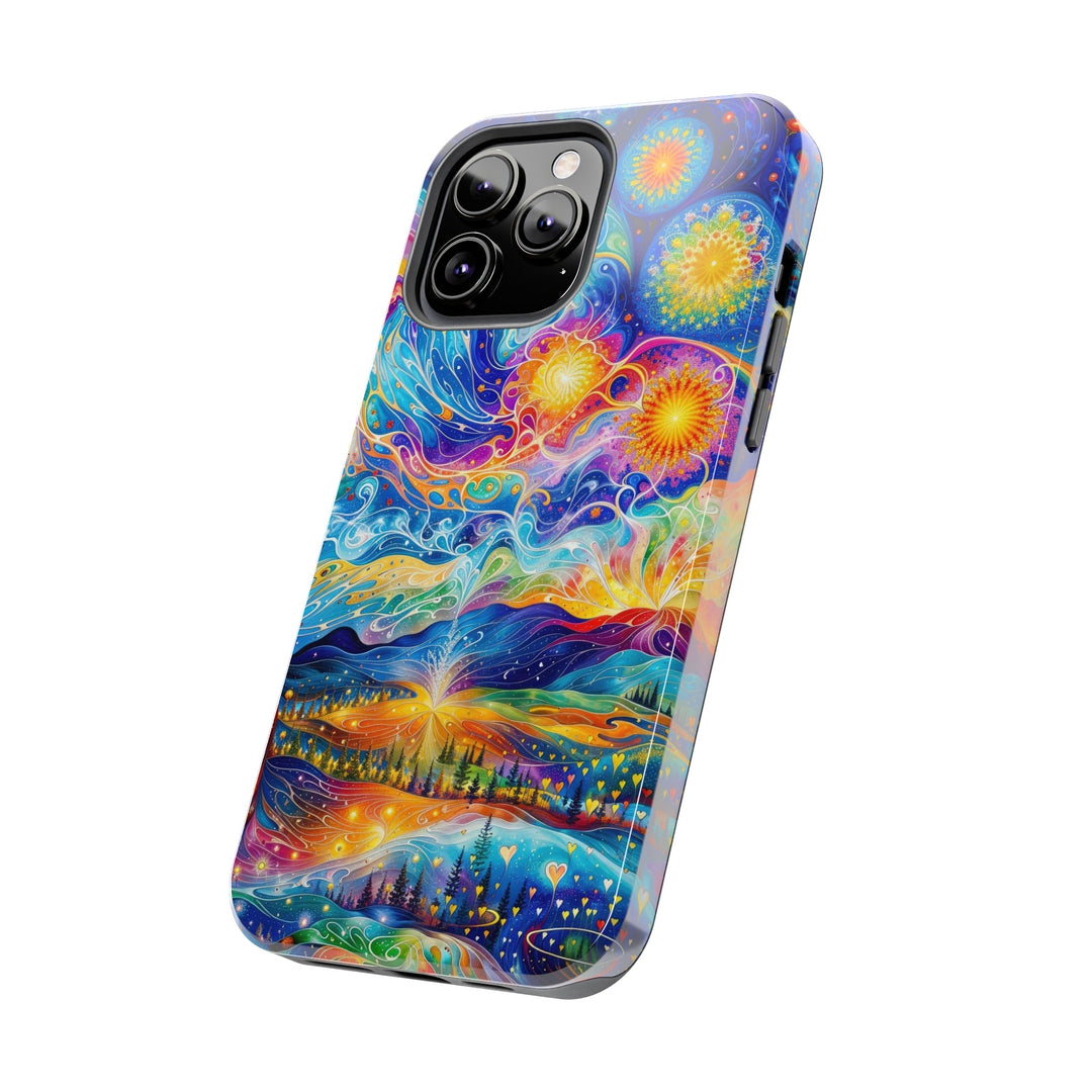 Cosmic Vibrant Landscape - Tough Phone Case - Phone Case - g(0D·IO) - iPhone 13 Mini - -