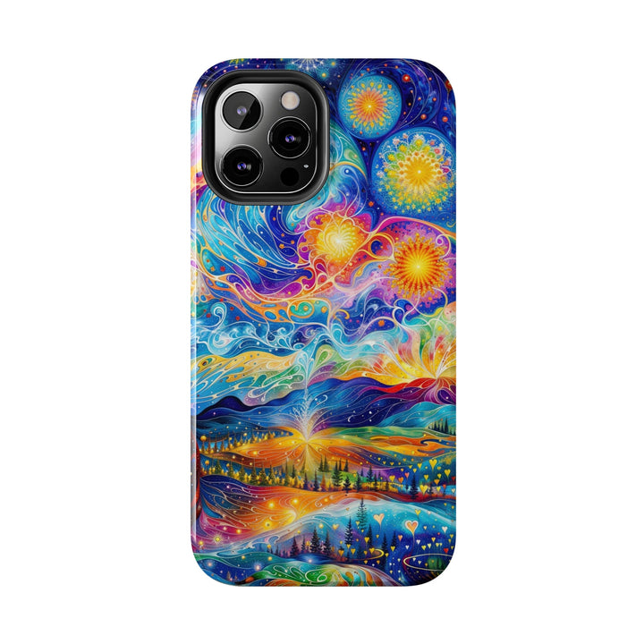 Cosmic Vibrant Landscape - Tough Phone Case - Phone Case - g(0D·IO) - iPhone 13 Mini - -