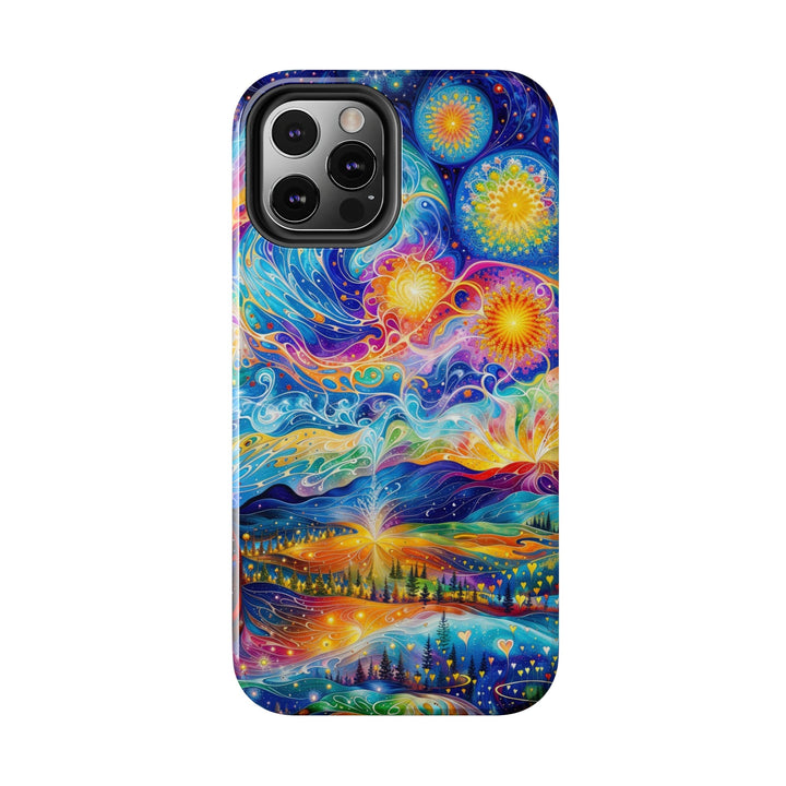 Cosmic Vibrant Landscape - Tough Phone Case - Phone Case - g(0D·IO) - iPhone 13 Mini - -