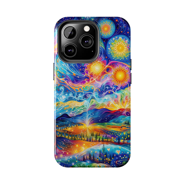 Cosmic Vibrant Landscape - Tough Phone Case - Phone Case - g(0D·IO) - iPhone 13 Mini - -