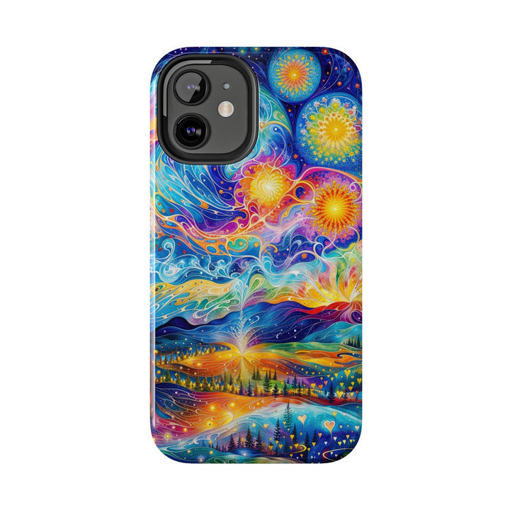 Cosmic Vibrant Landscape - Tough Phone Case - Phone Case - g(0D·IO) - iPhone 13 Mini - -