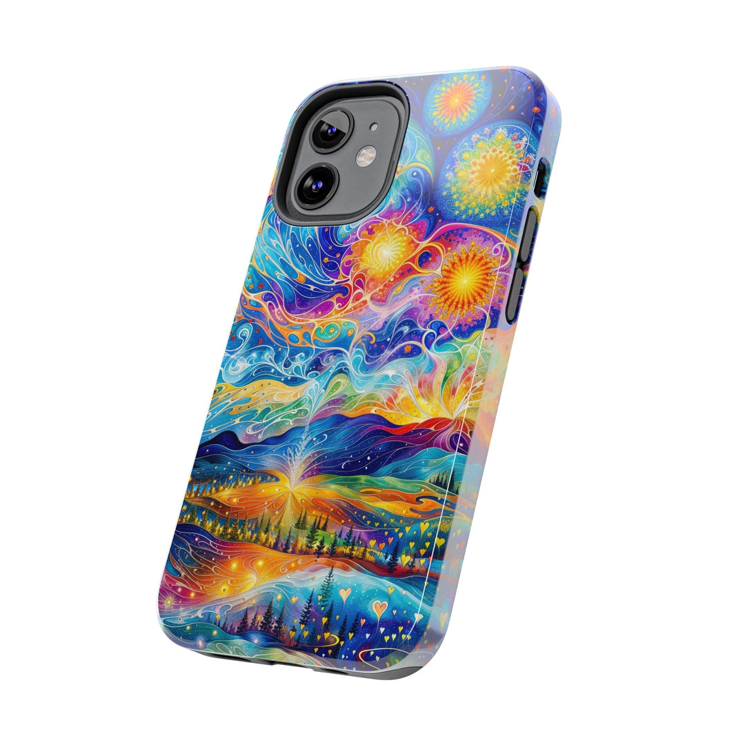 Cosmic Vibrant Landscape - Tough Phone Case - Phone Case - g(0D·IO) - iPhone 13 Mini - -