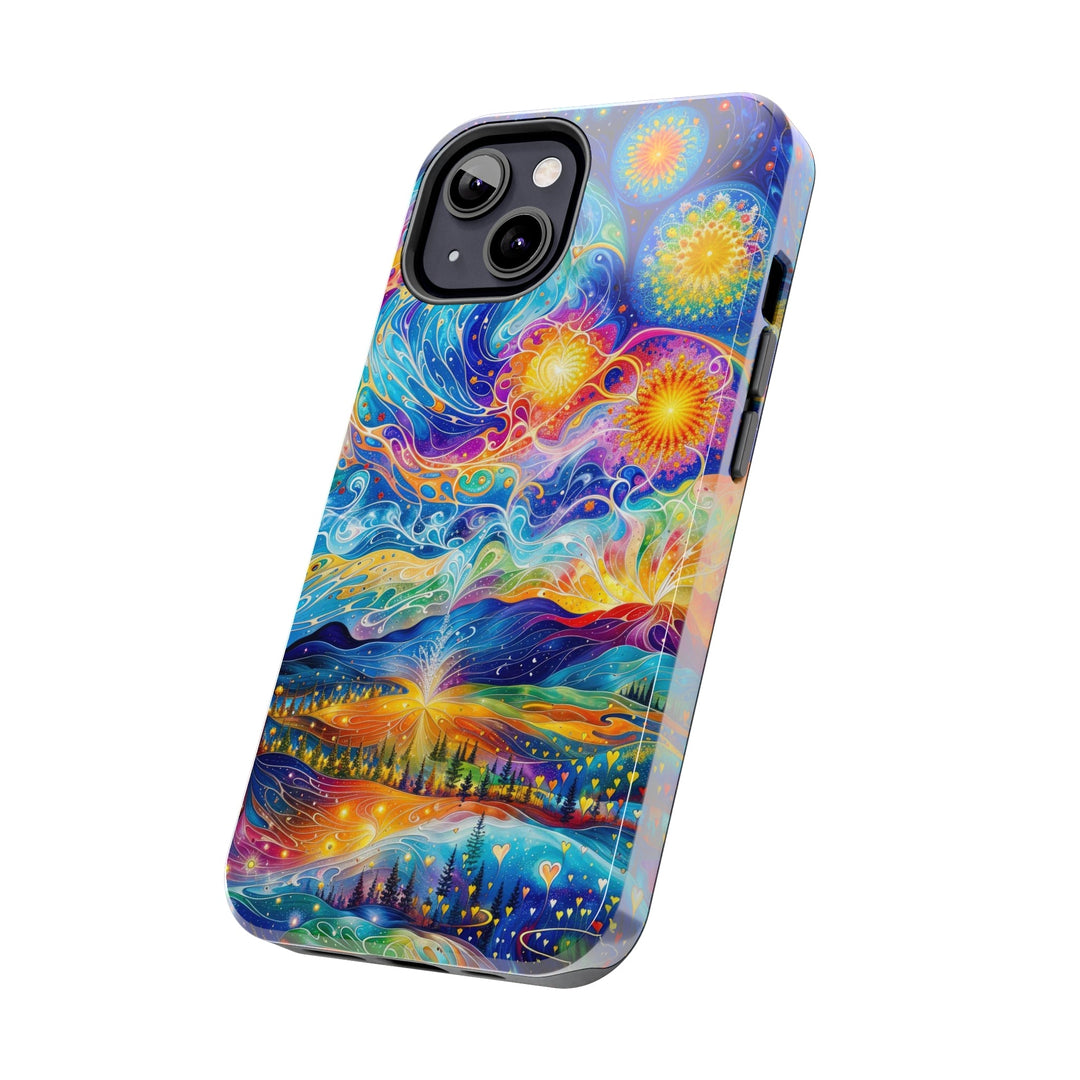 Cosmic Vibrant Landscape - Tough Phone Case - Phone Case - g(0D·IO) - iPhone 13 Mini - -