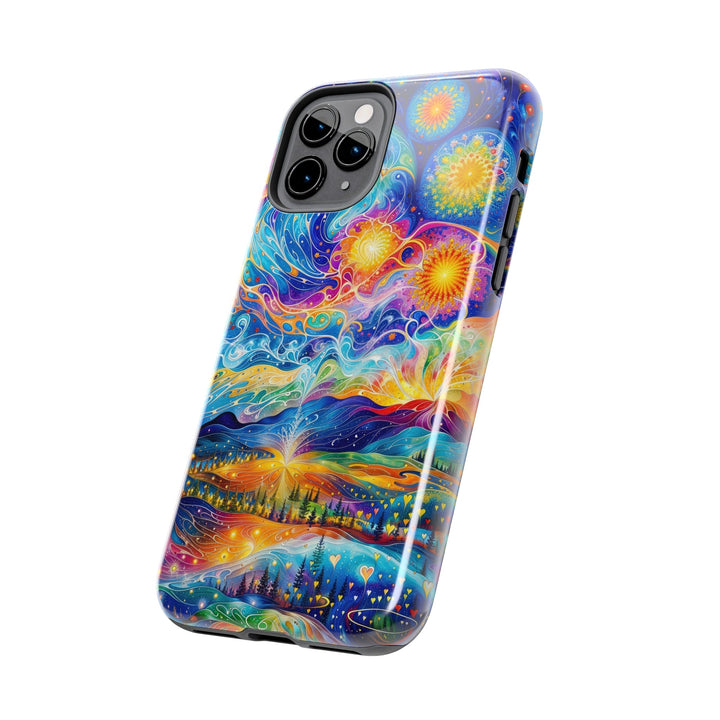 Cosmic Vibrant Landscape - Tough Phone Case - Phone Case - g(0D·IO) - iPhone 13 Mini - -