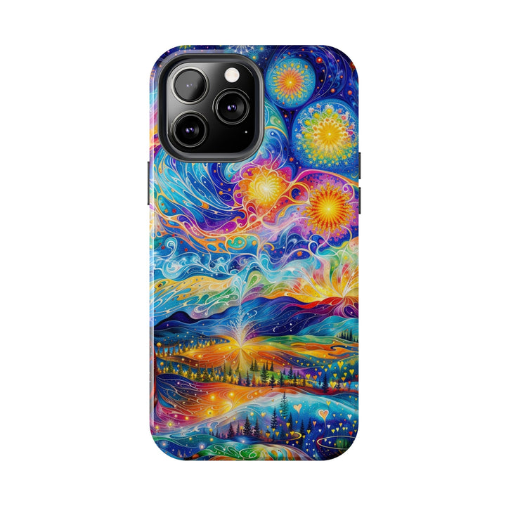 Cosmic Vibrant Landscape - Tough Phone Case - Phone Case - g(0D·IO) - iPhone 13 Mini - -