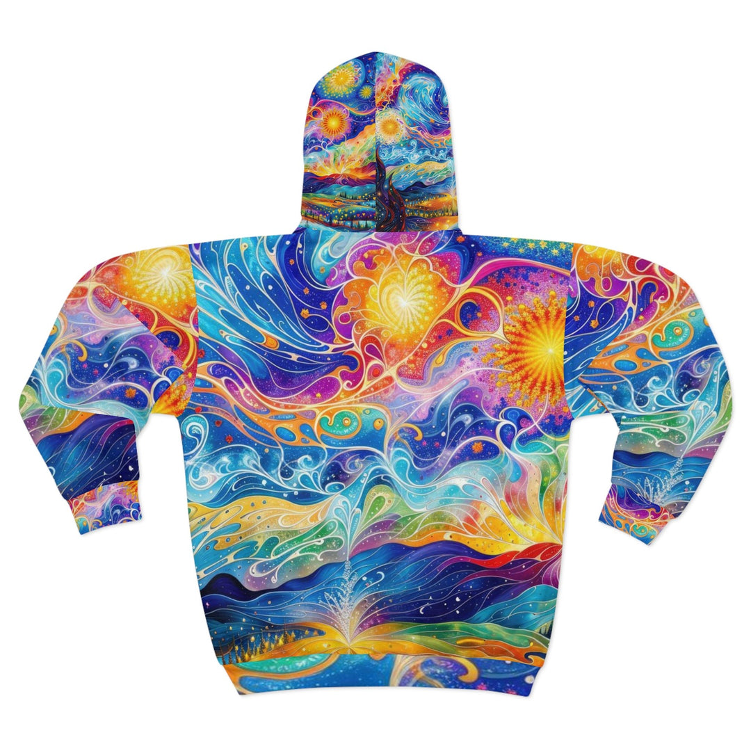 Cosmic Vibrant Landscape - Unisex Zip Hoodie - All Over Prints - g(0D·IO) - XS - -