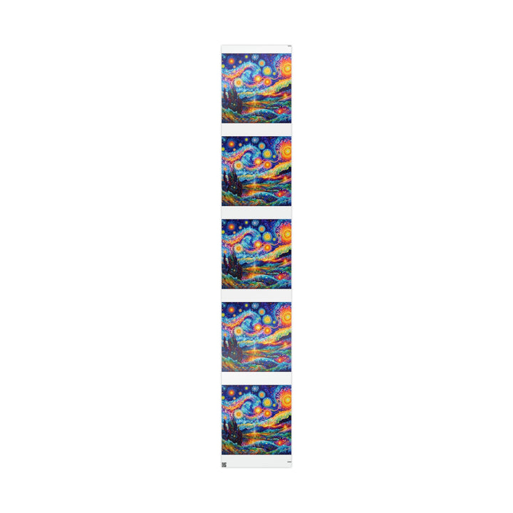 Cosmic Vibrant Landscape - Wrapping Paper - Home Decor - g(0D·IO) - 30" x 180" - Glossy -